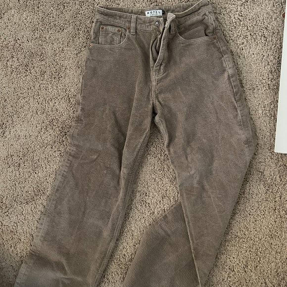 Motel Rocks tan/beige corduroy pants size Medium - Picture 1 of 2